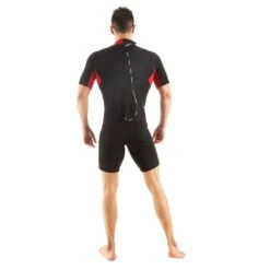SEAC Relax 2/2mm Mens Shorty Summer Wetsuit - Black / Red -Cheap Surfboards Store 0010088m282 relax short man 1 39 01
