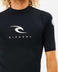 Rip Curl Corps Short Sleeve UV Tee - Black -Cheap Surfboards Store 100699 12jmrv 0090 5