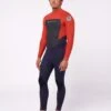 Rip Curl Omega 3/2mm Mens Back Zip Summer Wetsuit 2023 - Red -Cheap Surfboards Store 105663 111mfs 0040 1