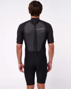 Rip Curl Omega 2mm Shorty Mens Wetsuit 2023 - Black -Cheap Surfboards Store 105683 111msp 0090 2