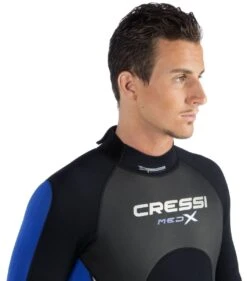 Cressi Med X Mens Shorty 2.5mm Wetsuit - Black/Blue -Cheap Surfboards Store 1066 med x man3 z