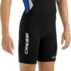 Cressi Med X Mens Shorty 2.5mm Wetsuit - Black/Blue