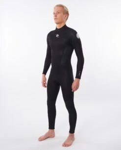 Rip Curl Freelite 3/2mm Mens Back Zip Summer Wetsuit 2023 - Black