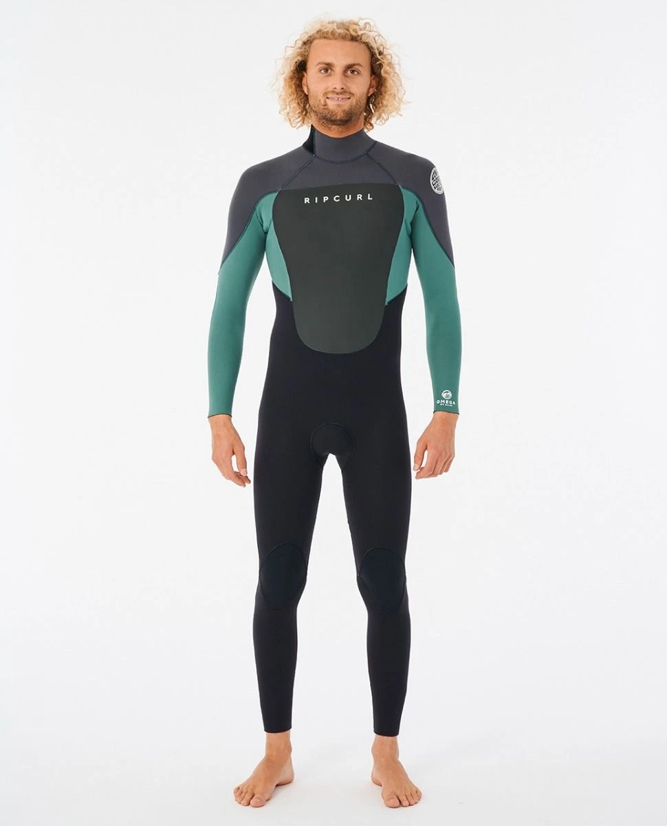 Rip Curl Omega 3/2mm Back Zip Summer Wetsuit 2023 - Muted Green 3 Rip Curl Omega 3/2mm Back Zip Summer Wetsuit 2023 - Muted Green
