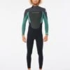 Rip Curl Omega 4/3mm Back Zip Wetsuit 2023 - Muted Green -Cheap Surfboards Store 115484 138mfs 8088 1 1