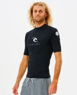 Rip Curl Corps Short Sleeve UV Tee - Black -Cheap Surfboards Store 130750 12jmrv 0090 2