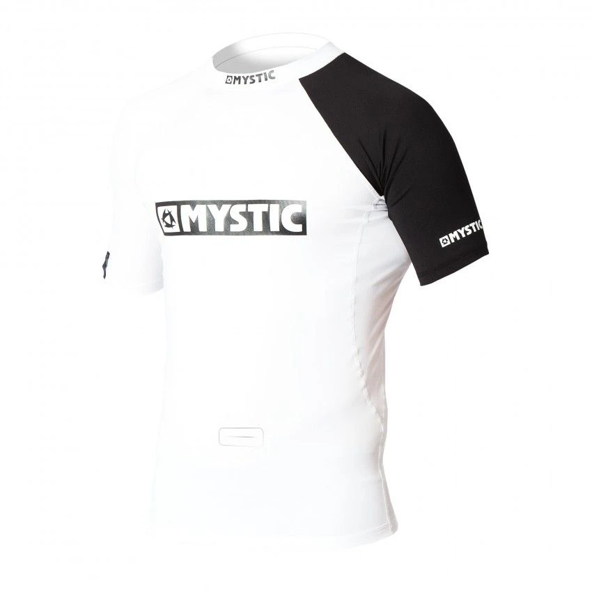 Mystic Event Mens Chest Logo Short Sleeve Rash Vest - White 3 Mystic Event Mens Chest Logo Short Sleeve Rash Vest - White