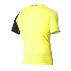 Mystic Event Mens Chest Logo Short Sleeve Rash Vest - Yellow -Cheap Surfboards Store 2 87532 3a477ac3858aee2cf4fa0e8f99bcfacba2b869c8
