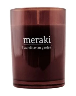Meraki Scandinavian Garden Scented Candle - Brown