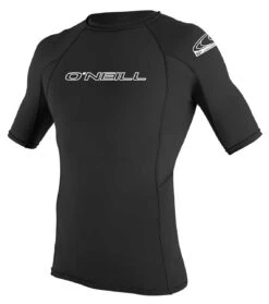 O'Neill Basic Skins S/S Crew UV50+ Rash Vest - Black