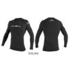 O'Neill Basic Skins L/S Rash Vest - Black