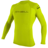 O'Neill Basic Skins Mens Long Sleeve Rash Vest - Lime -Cheap Surfboards Store 3342 187 p 1