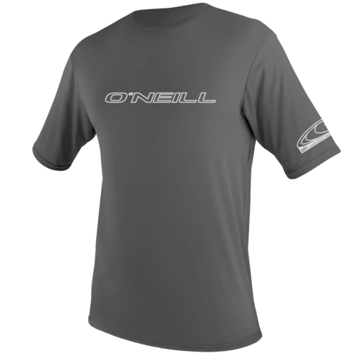 O'Neill Basic Skins Mens Short Sleeve Sun Tee Shirt - Graphite -Cheap Surfboards Store 3402 009 f