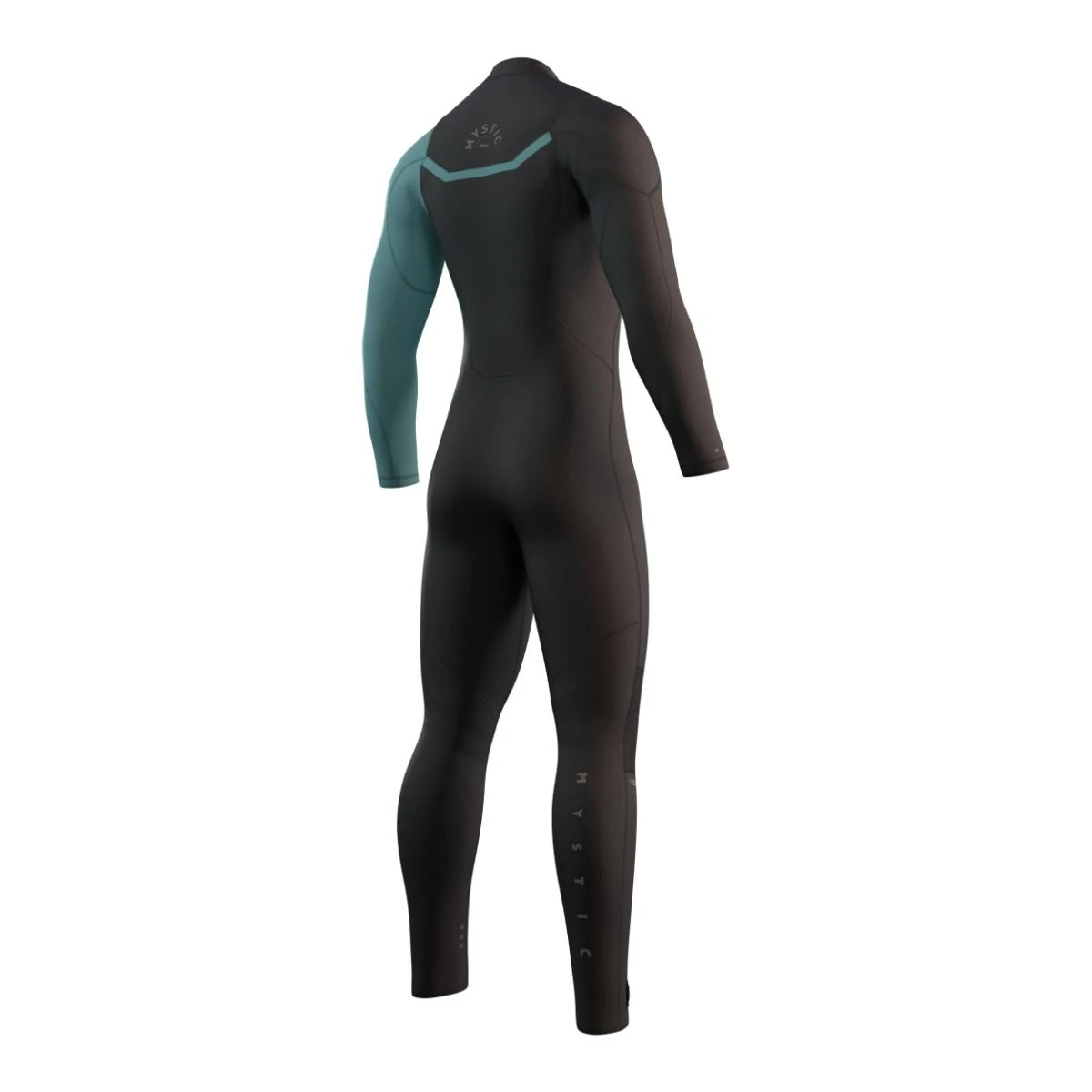 Mystic Marshall 4/3mm Mens Chest Zip Wetsuit - Black/Green 4 Mystic Marshall 4/3mm Mens Chest Zip Wetsuit - Black/Green - Image 2