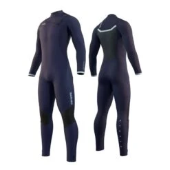 Mystic Majestic Chest Zip 4/3mm Men's Wetsuit - Night Blue