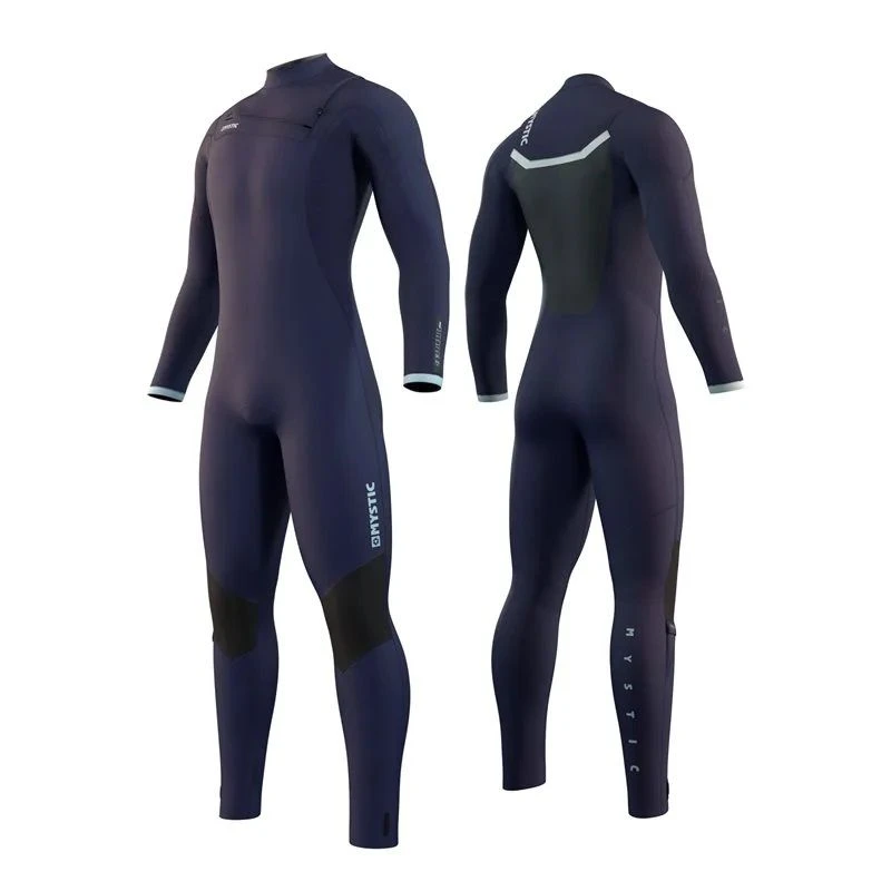 Mystic Majestic Chest Zip 4/3mm Men's Wetsuit - Night Blue 3 Mystic Majestic Chest Zip 4/3mm Men's Wetsuit - Night Blue