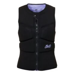 Mystic Ruby Womens Front Zip Kite Impact Vest - Black/Purple