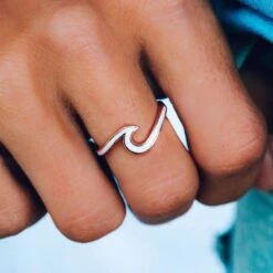 Pura Vida Enamel Wave Ring - Rose Gold -Cheap Surfboards Store 3f9a6938 800x800 crop center
