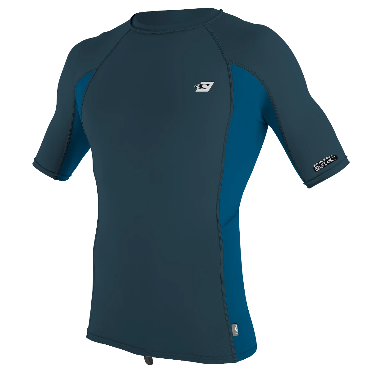 O'Neill Premium Skins Mens UV50+ Rash Guard - Cadet Blue/Ultra Blue 3 O'Neill Premium Skins Mens UV50+ Rash Guard - Cadet Blue/Ultra Blue