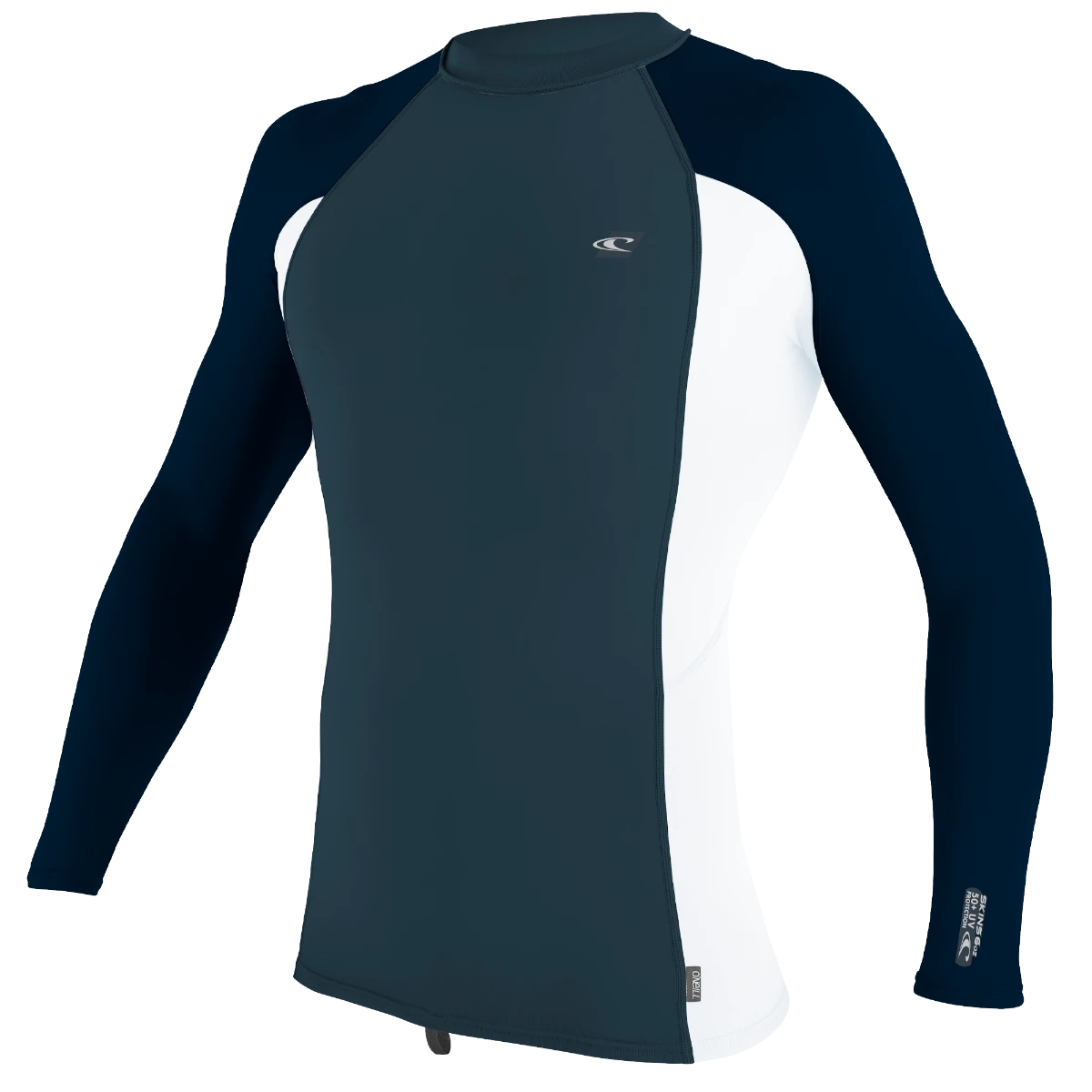 O'Neill Premium Skins Mens Long Sleeve UV50+ Rash Guard - Cadet Blue/White Abyss 3 O'Neill Premium Skins Mens Long Sleeve UV50+ Rash Guard - Cadet Blue/White Abyss