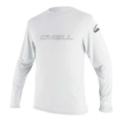 O'Neill Basic Skins Mens Long Sleeve Sun Shirt - White