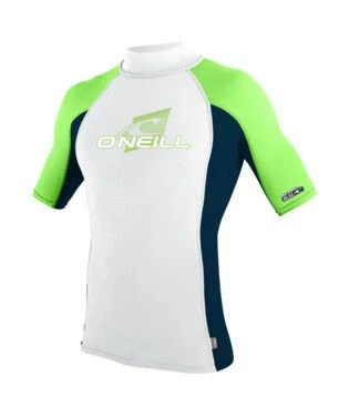 O'Neill Premium Skins S/S Turtleneck Rash Guard - White/Abyss/Dayglo 3 O'Neill Premium Skins S/S Turtleneck Rash Guard - White/Abyss/Dayglo