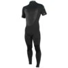O'Neill Epic 3/2mm Mens Short Sleeve Back Zip Wetsuit 2023 - Black/ Gunmetal -Cheap Surfboards Store 4732b ha1 f