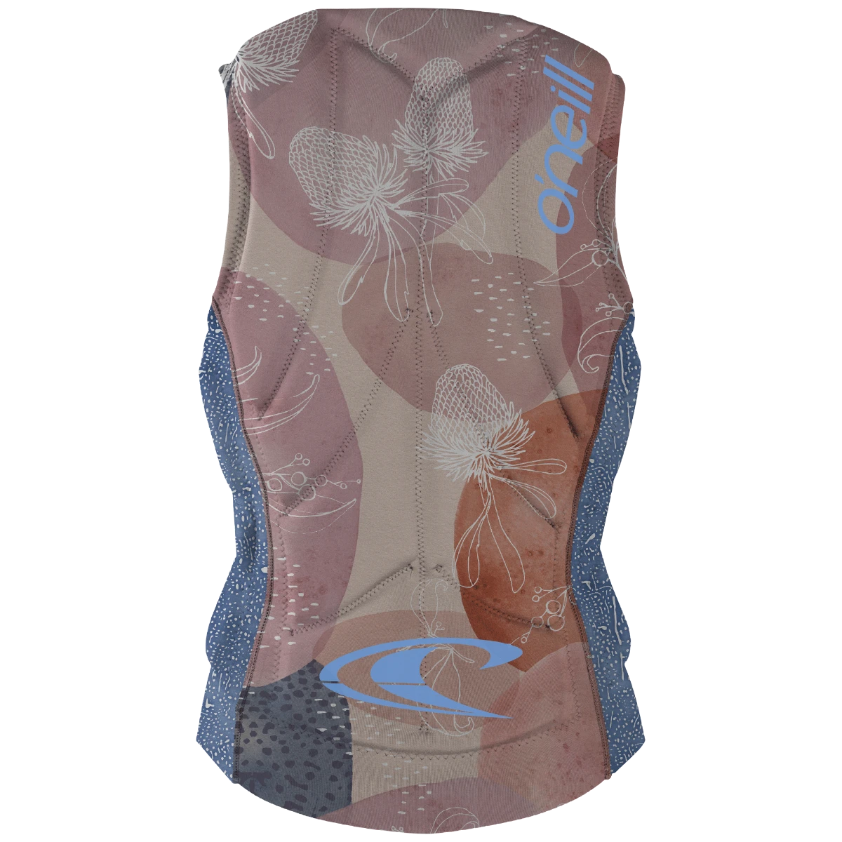 O'Neill Slasher Comp Womens Impact Vest - Desert Bloom/Drift Blue 4 O'Neill Slasher Comp Womens Impact Vest - Desert Bloom/Drift Blue - Image 2