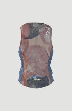 O'Neill Girls Slasher Comp Impact Vest - Desert Bloom/Drift Blue -Cheap Surfboards Store 4940geu hj7 11 pack