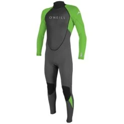 O'Neill Reactor 2 3/2mm Mens Back Zip Summer Wetsuit 2023 - Graphite/Dayglo