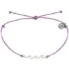 Pura Vida Silver Delicate Wave Bracelet - Purple -Cheap Surfboards Store 50783