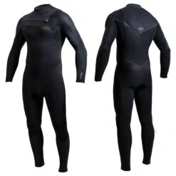 O'Neill Hyperfreak 5/4+mm Mens Chest Zip Wetsuit 2023 - Black