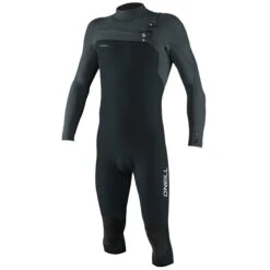 O'Neill Hyperfreak 4/3+mm Chest Zip Overknee Wetsuit 2023 - Gunmetal