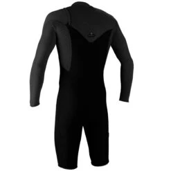 O'Neill Hyperfreak 2mm Long Arm Chest Zip Shorty Wetsuit 2023 - Black -Cheap Surfboards Store 5496 a00 b