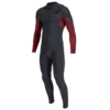 O'Neill Hyperfreak Fire 5/4+mm Chest Zip Wetsuit 2023 - Black/Dark Red -Cheap Surfboards Store 5550 f95 p 1