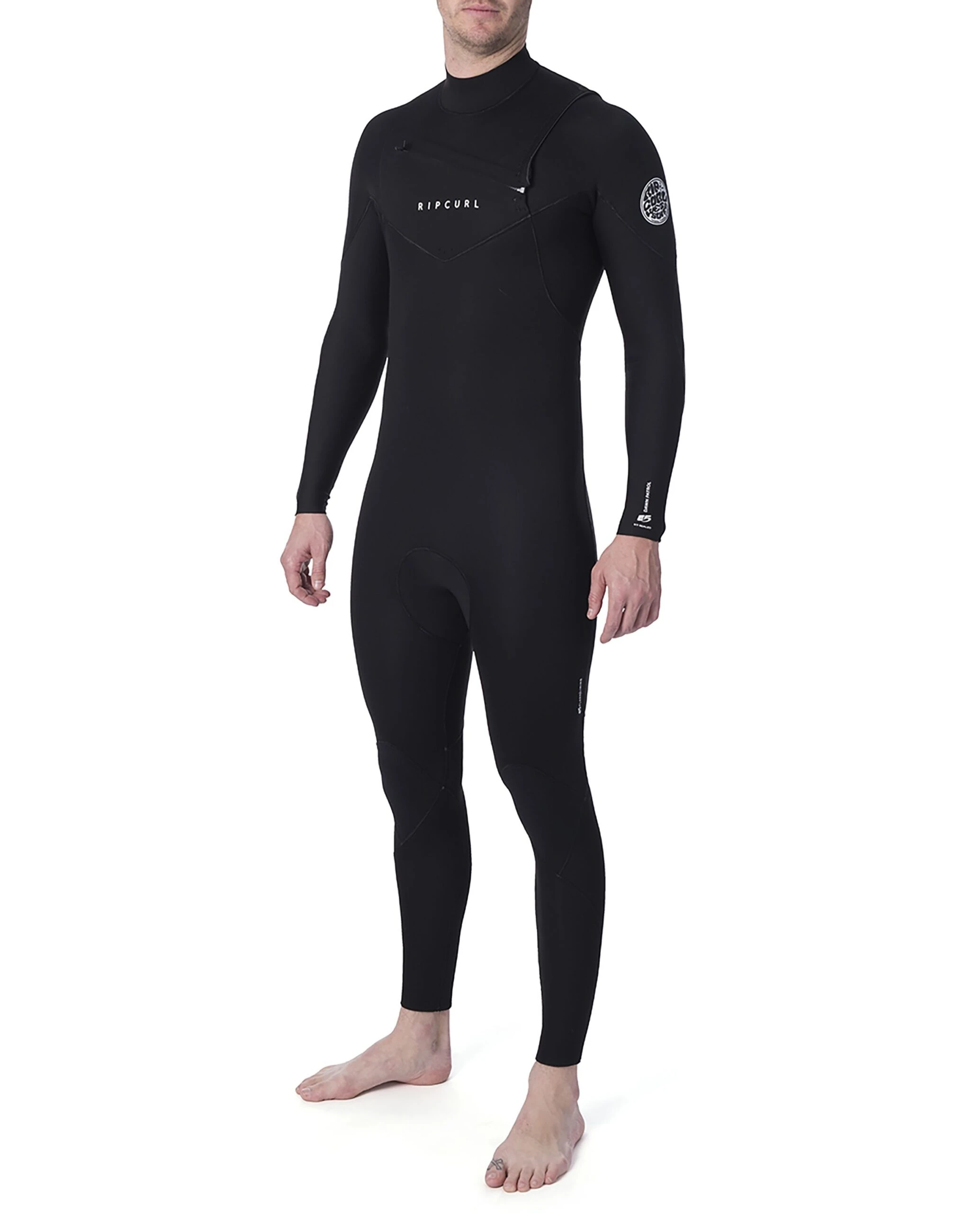 Rip Curl Dawn Patrol Performance 4/3mm Chest Zip Wetsuit 2023 - Black 3 Rip Curl Dawn Patrol Performance 4/3mm Chest Zip Wetsuit 2023 - Black