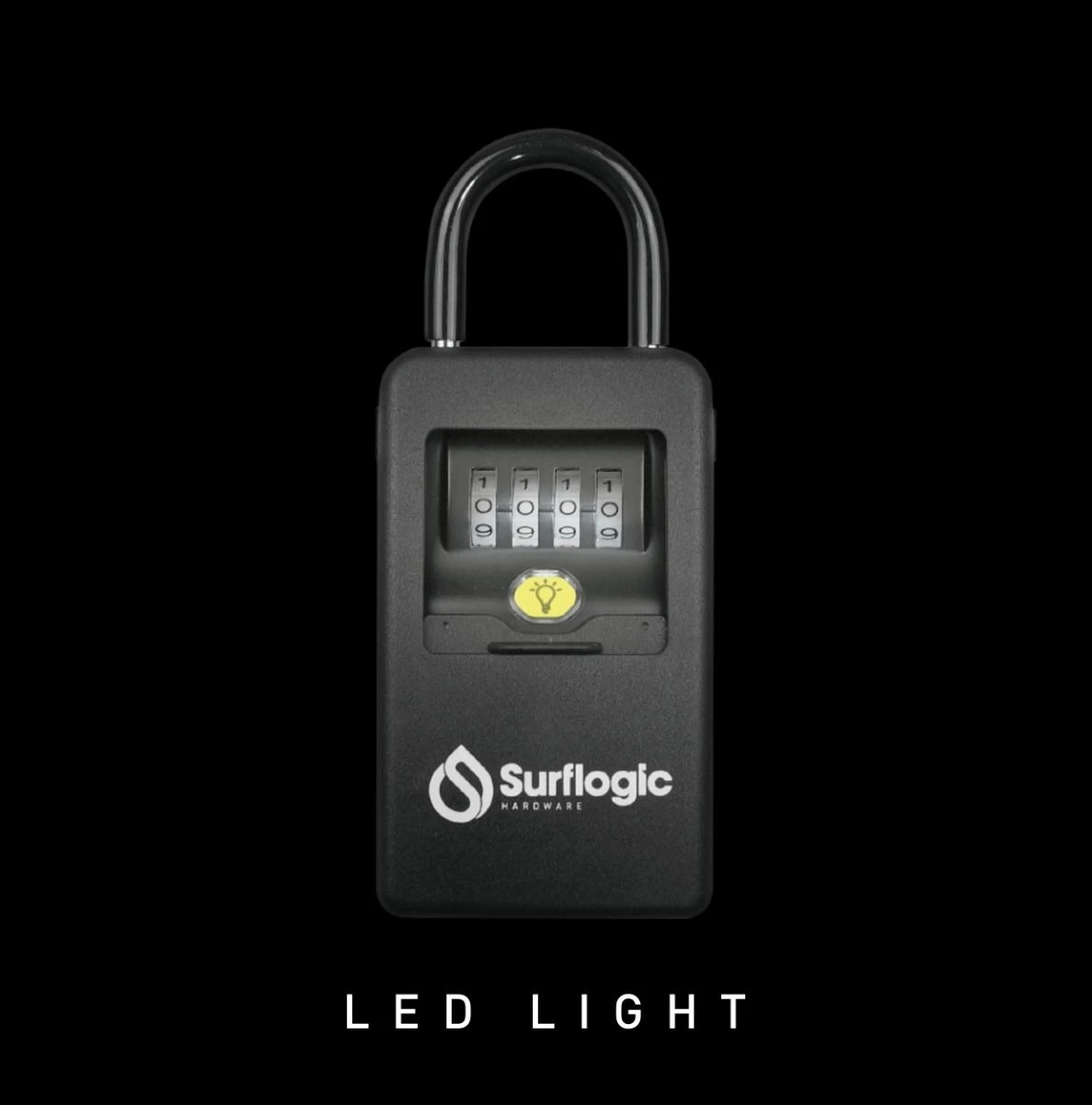 Surflogic Key Safe Led Light Lock - Black 3 Surflogic Key Safe Led Light Lock - Black