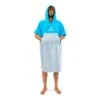 Surflogic Poncho Changing Towel - Cyan/Grey -Cheap Surfboards Store 59804 01