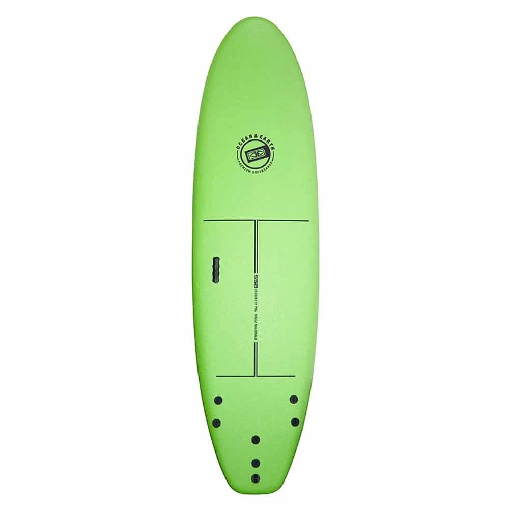 Ocean & Earth 7ft School Softboard - Lime 3 Ocean & Earth 7ft School Softboard - Lime