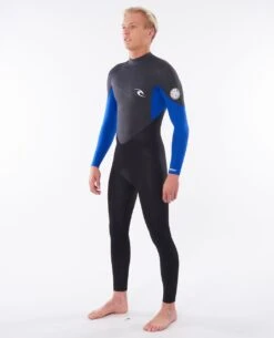 Rip Curl Omega 5/3mm Back Zip Mens Wetsuit - Blue -Cheap Surfboards Store 73273 wsm8mm 0070 1