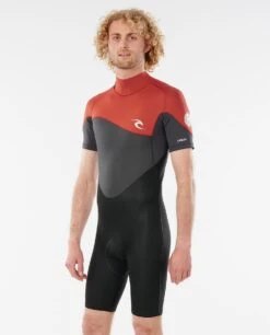 Rip Curl Mens Omega 1.5mm Shorty Spring Wetsuit 2023 - Maroon -Cheap Surfboards Store 80104 wsp8cm 4370 1