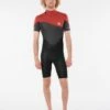 Rip Curl Mens Omega 1.5mm Shorty Spring Wetsuit 2023 - Maroon -Cheap Surfboards Store 80107 wsp8cm 4370 4
