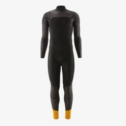 Patagonia R3 Yulex 4/3mm Mens Chest Zip Wetsuit 2023 - Black -Cheap Surfboards Store 88523 blk innerft 1