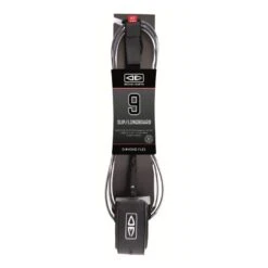 Ocean And Earth 9" Longboard And SUP Leash - Black