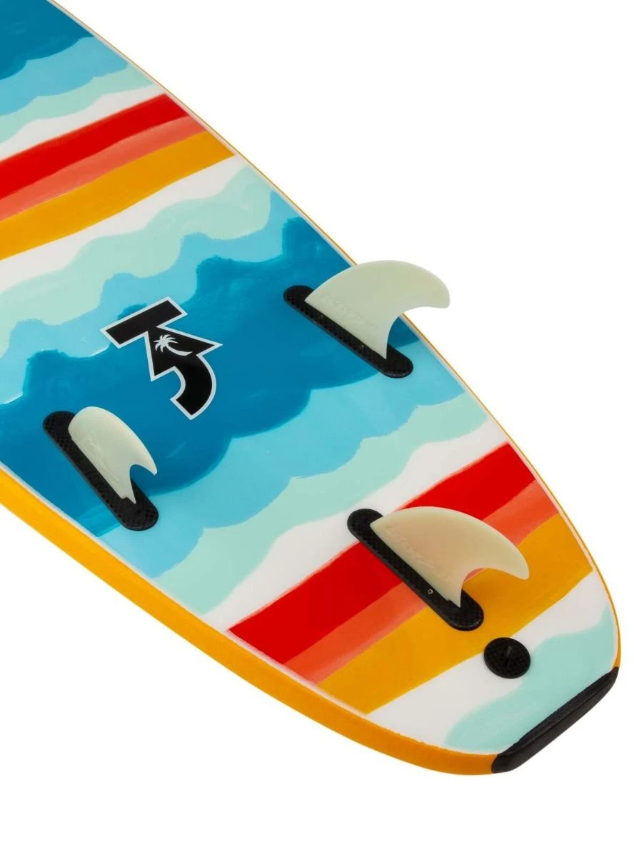 Catch Surf X Taj Burrow 7'0 Log Foam Surfboard - Pilsner 4 Catch Surf X Taj Burrow 7'0 Log Foam Surfboard - Pilsner - Image 2