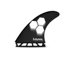 Futures AM2 Honeycomb Tri Fin Set Black/White - Large
