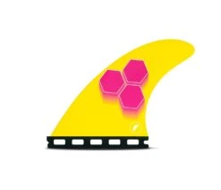 Futures AM3 Honeycomb Tri Fin Set - Small -Cheap Surfboards Store am3 honeycomb pink center fin web 1800x1800