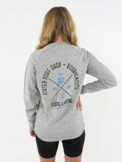 Sorted Surf Shop Arch Unisex Sweater - Grey -Cheap Surfboards Store arc sweater grey2