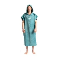 Robie Robes Original Short Sleeve Changing Towel - Oil Blue