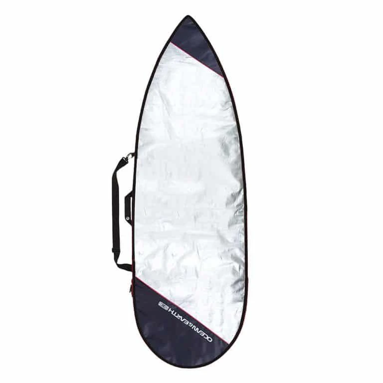 Ocean And Earth Barry Basic Shortboard Cover - Silver/Red 3 Ocean And Earth Barry Basic Shortboard Cover - Silver/Red